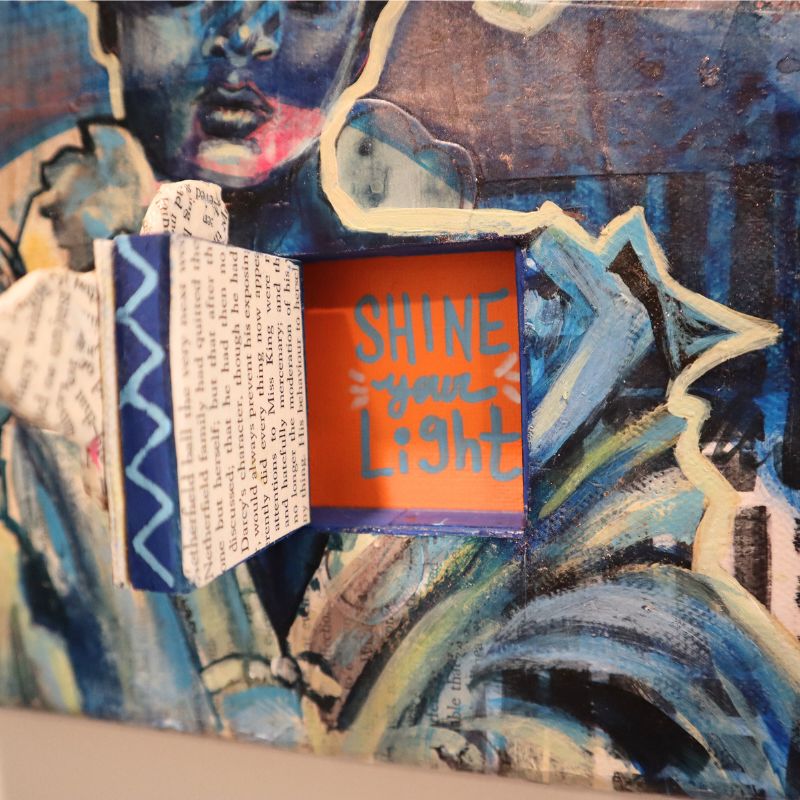 Shine Your Light Hidden Secret Door Painting