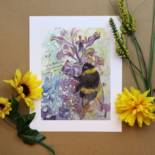 Dance in the Petals Watercolor Print