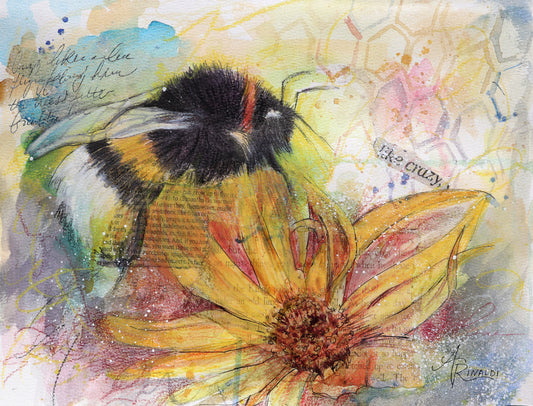 Drinking Sunshine Watercolor Print
