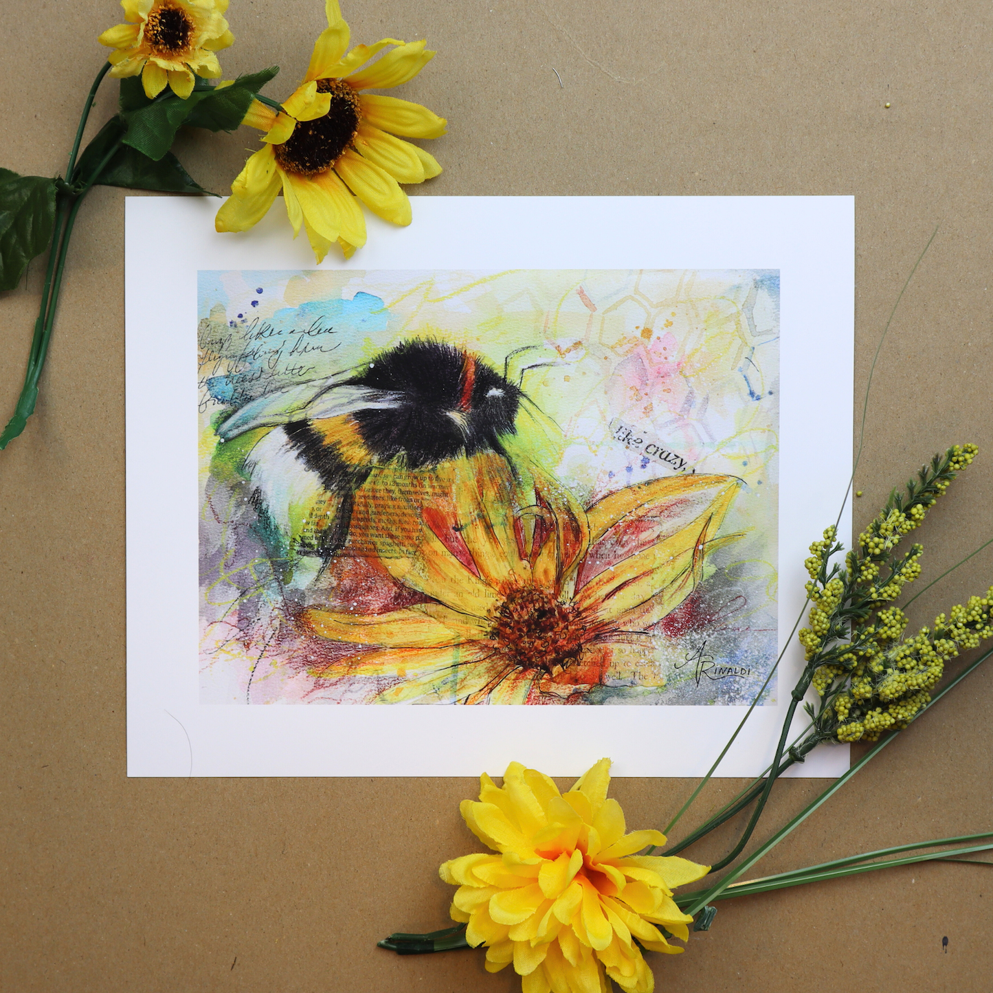 Drinking Sunshine Watercolor Print