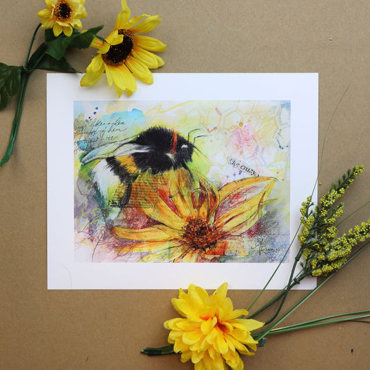 Drinking Sunshine Watercolor Print