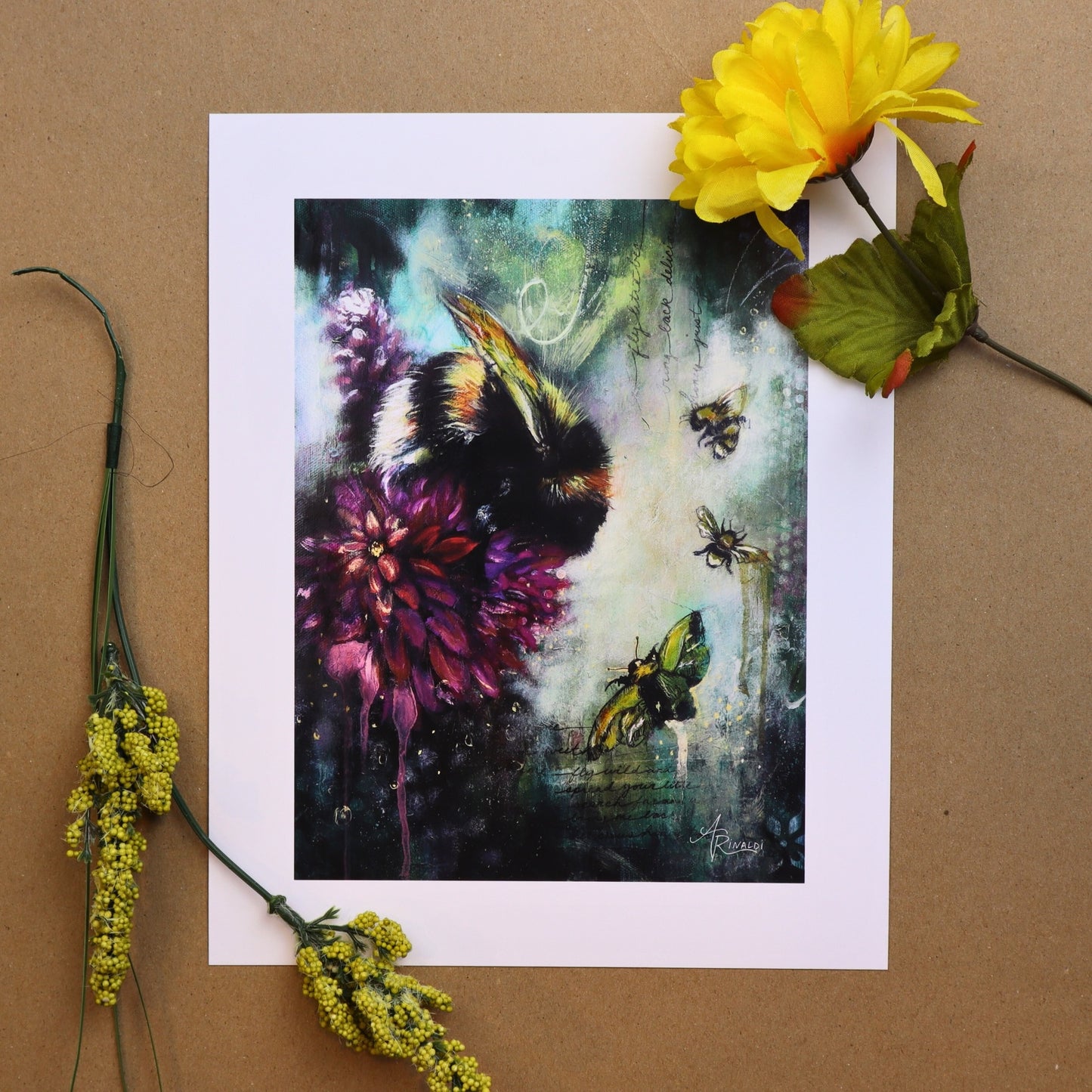 Fly Little Bee Print