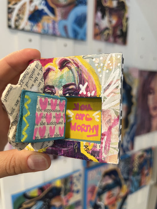 You Are Worthy Secret Door Painting