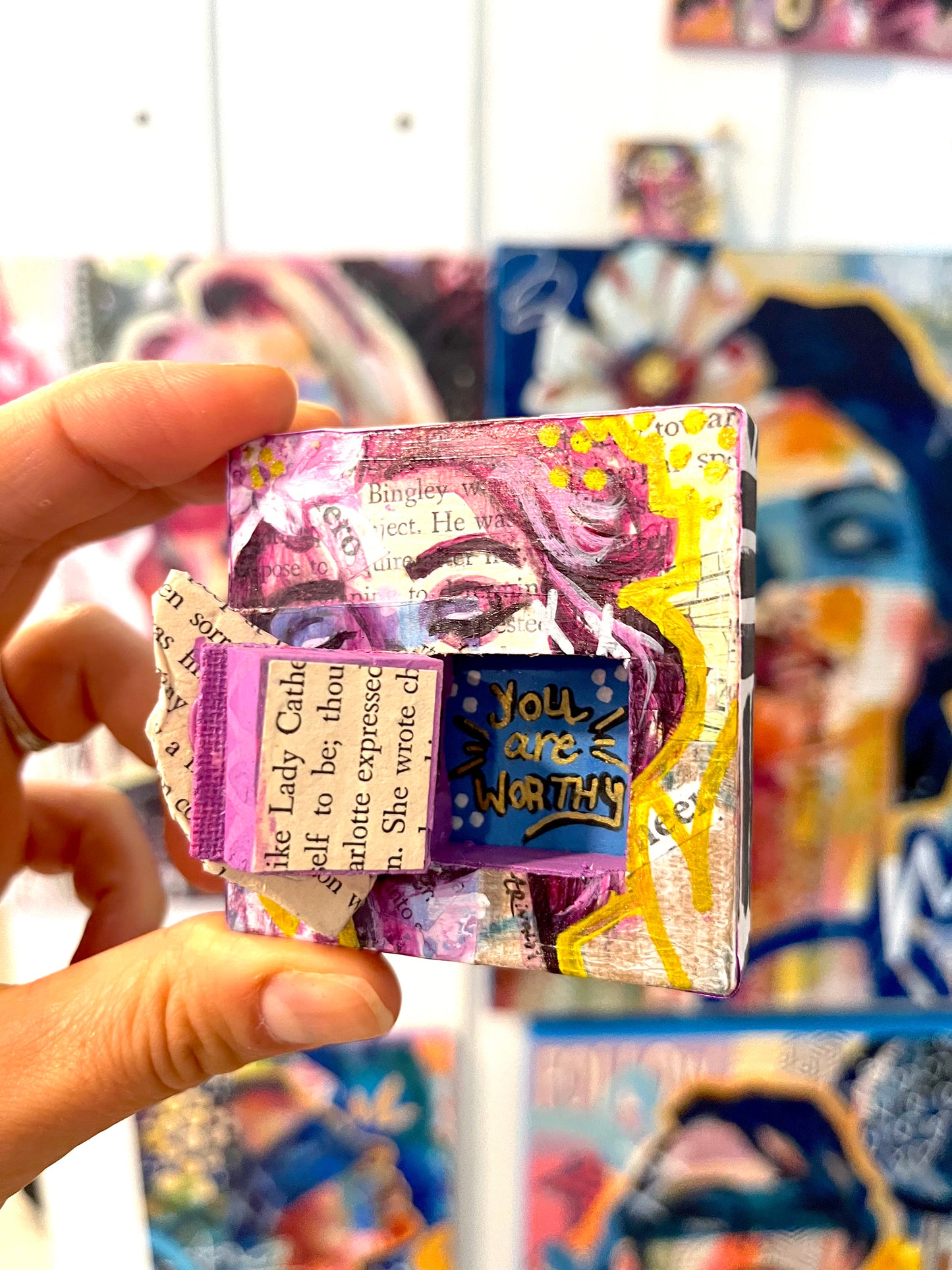 You Are Worthy Hidden Secret Door Painting #2