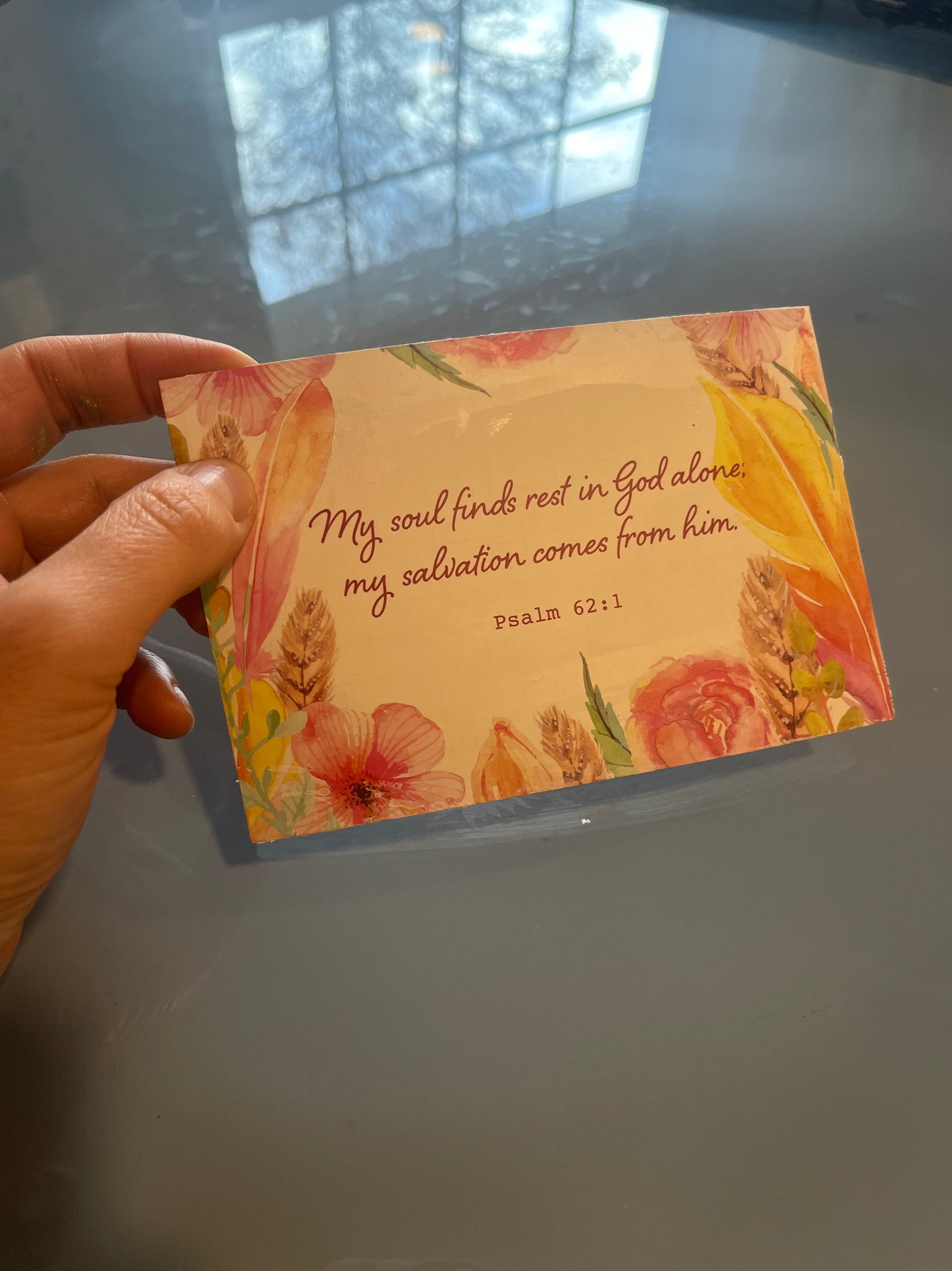 “Hope” - Sunflower Portrait Painting Prayer Card