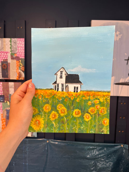 Among the Sunflowers