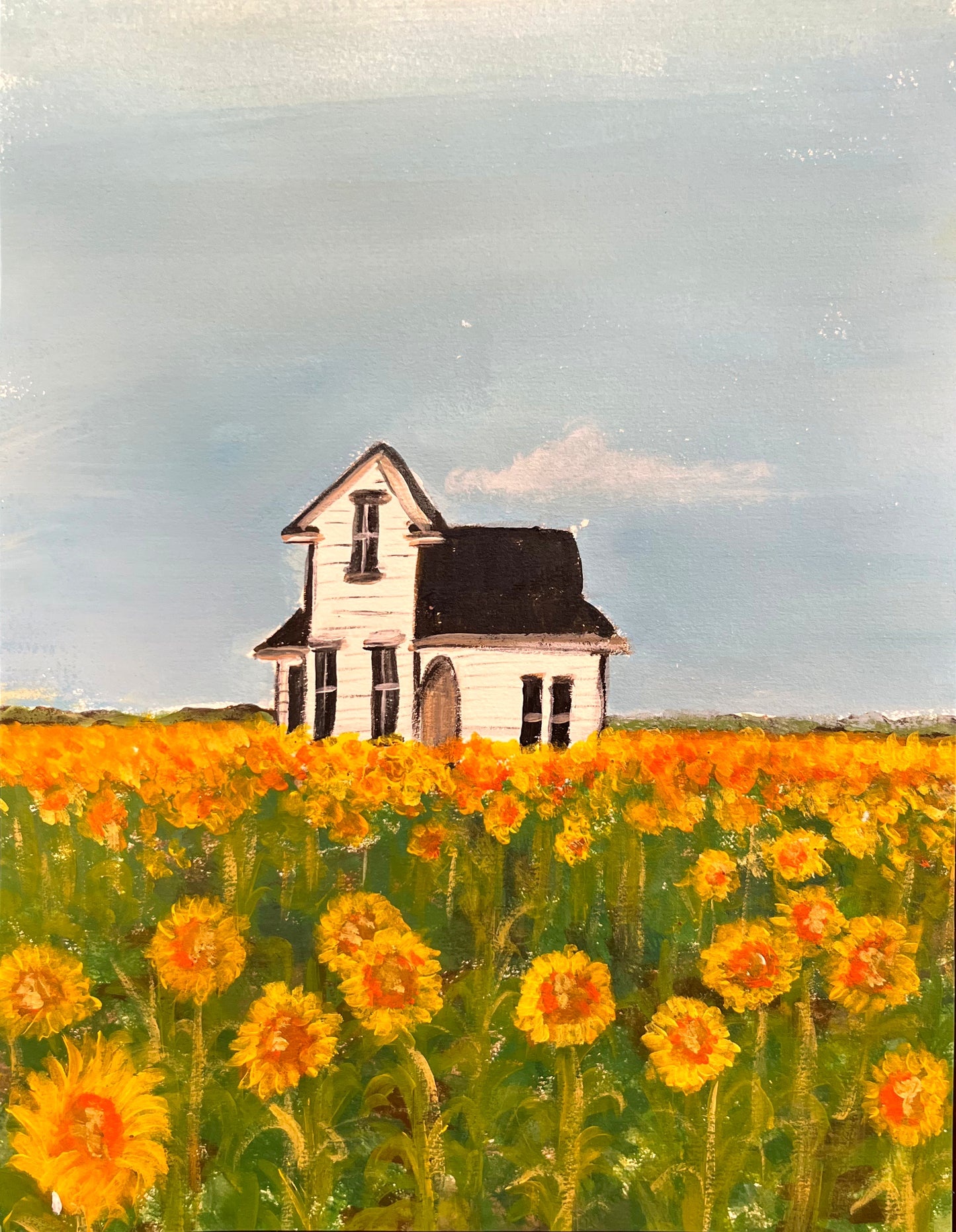 Among the Sunflowers