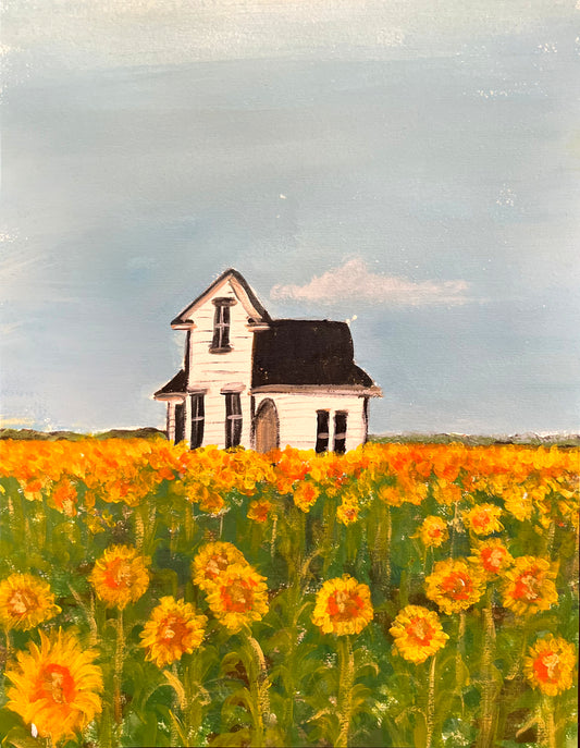Among the Sunflowers